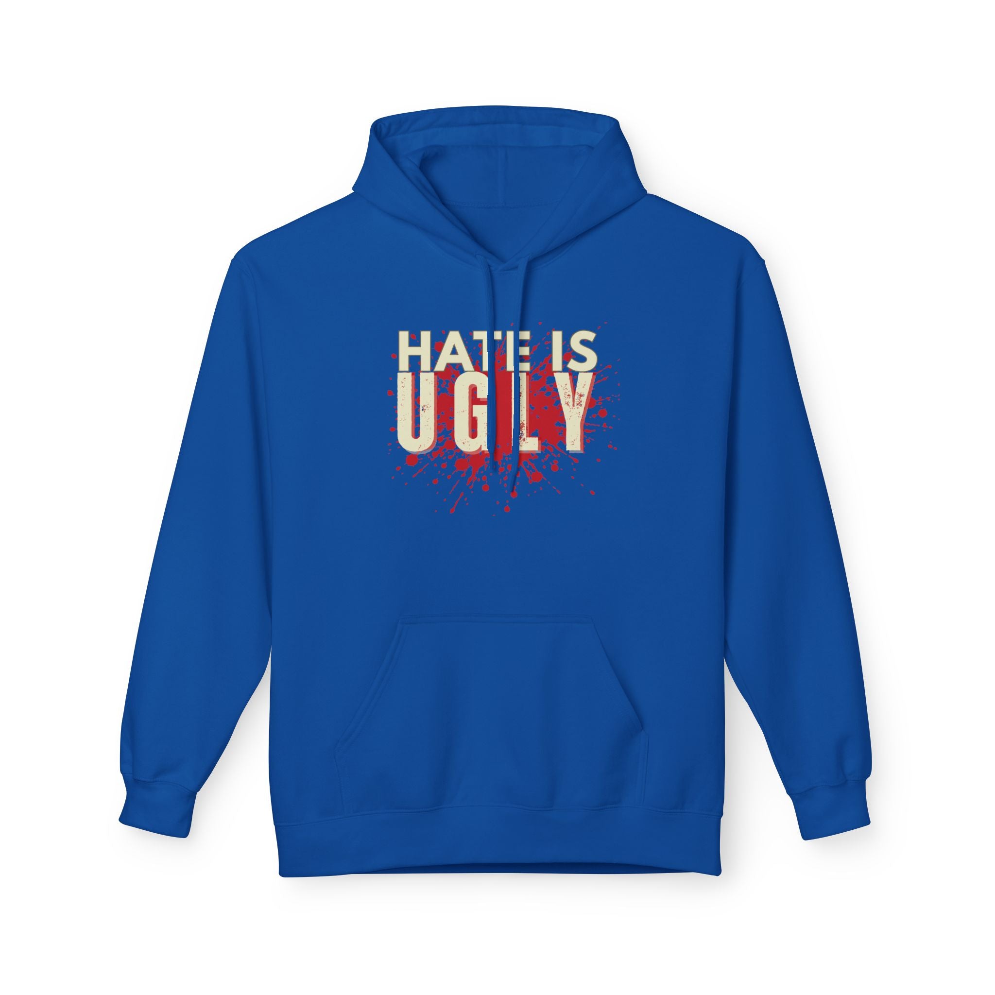 The Hate is Ugly Distressed Streetwear Hoodie