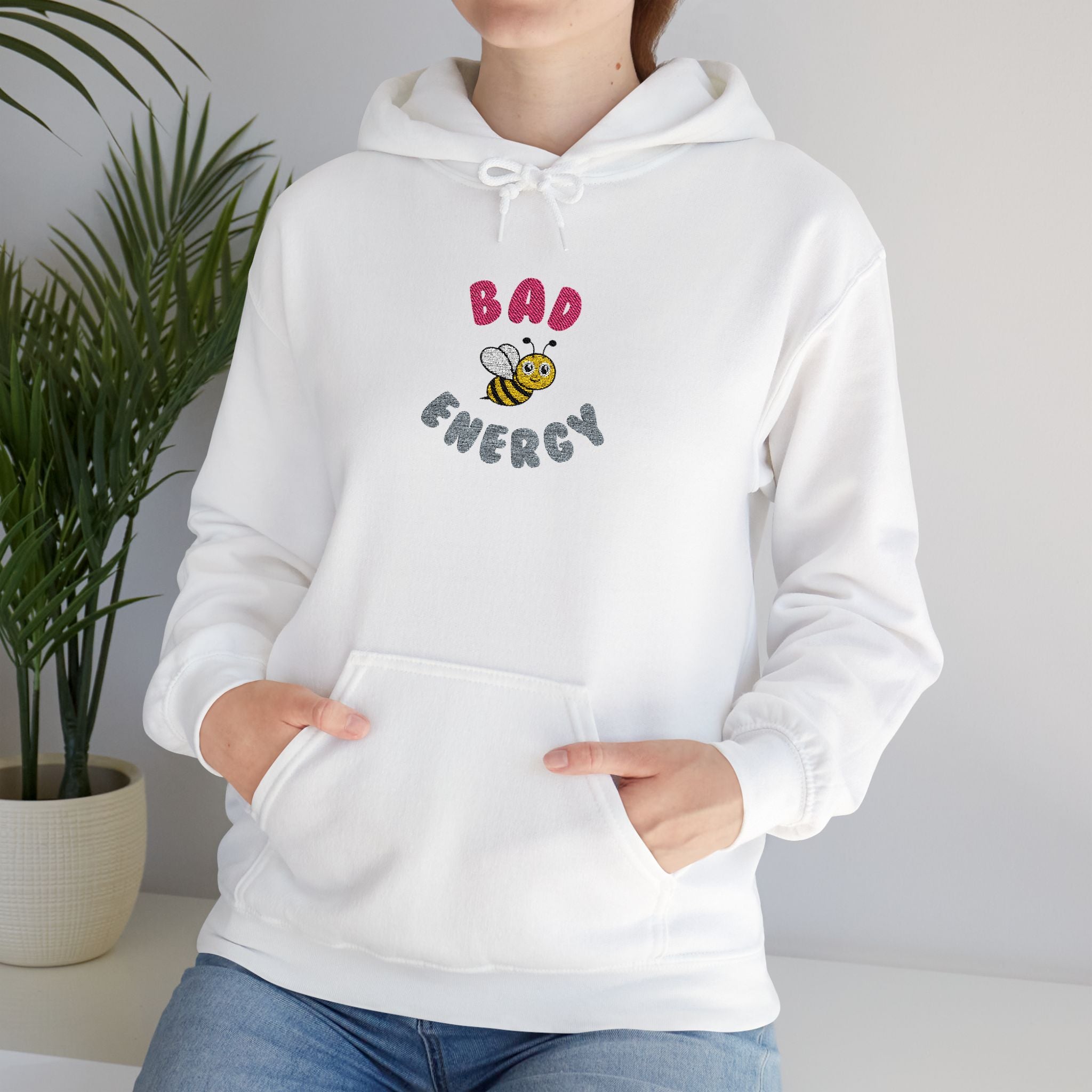 Bad "Bee" Energy – Sweet Face, Salty Attitude Hooded Sweatshirt
