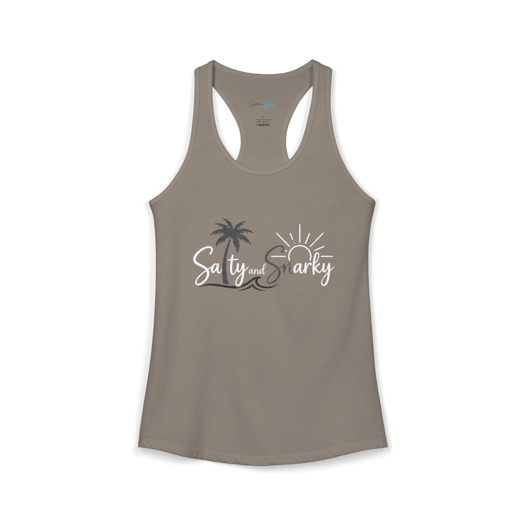 Salty and Snarky Signature Tropical Racerback Tank