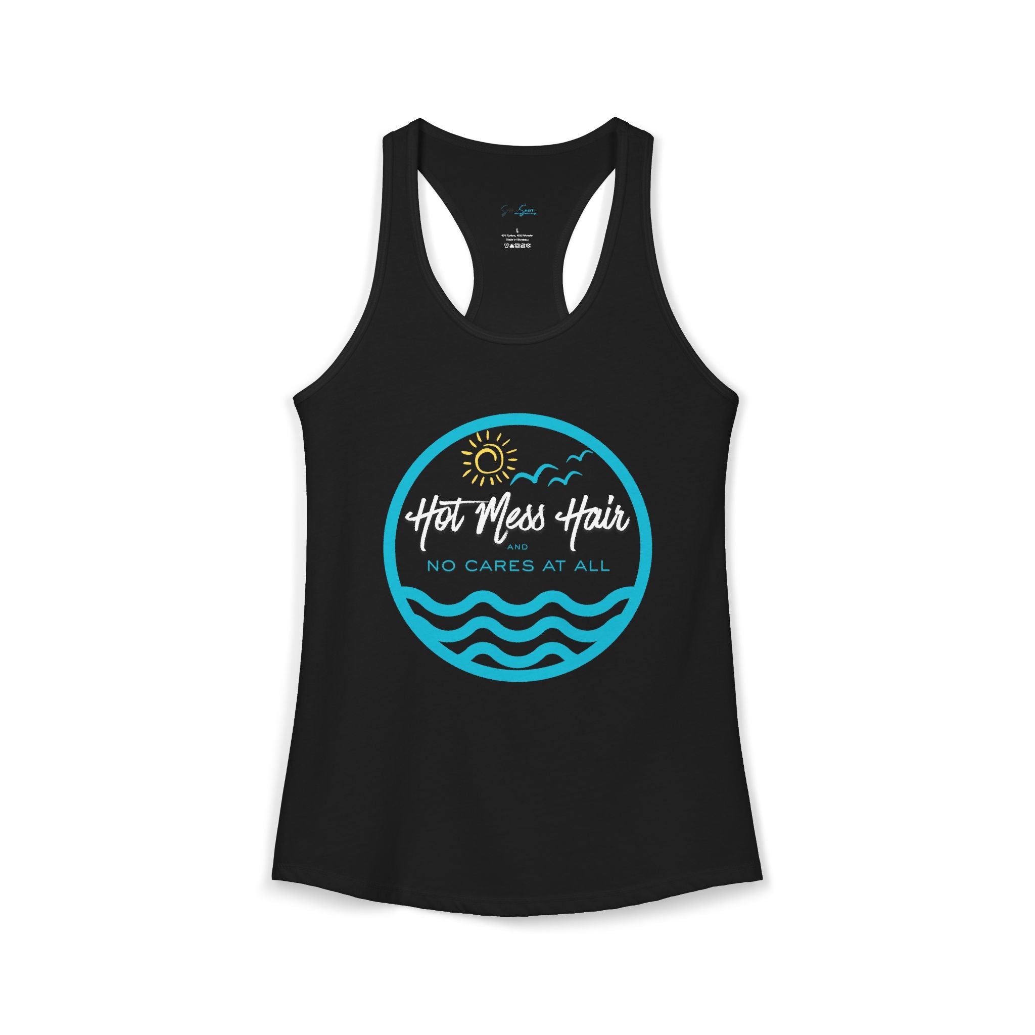 The "Hot Mess Hair and No Cares at All " Beach Tank
