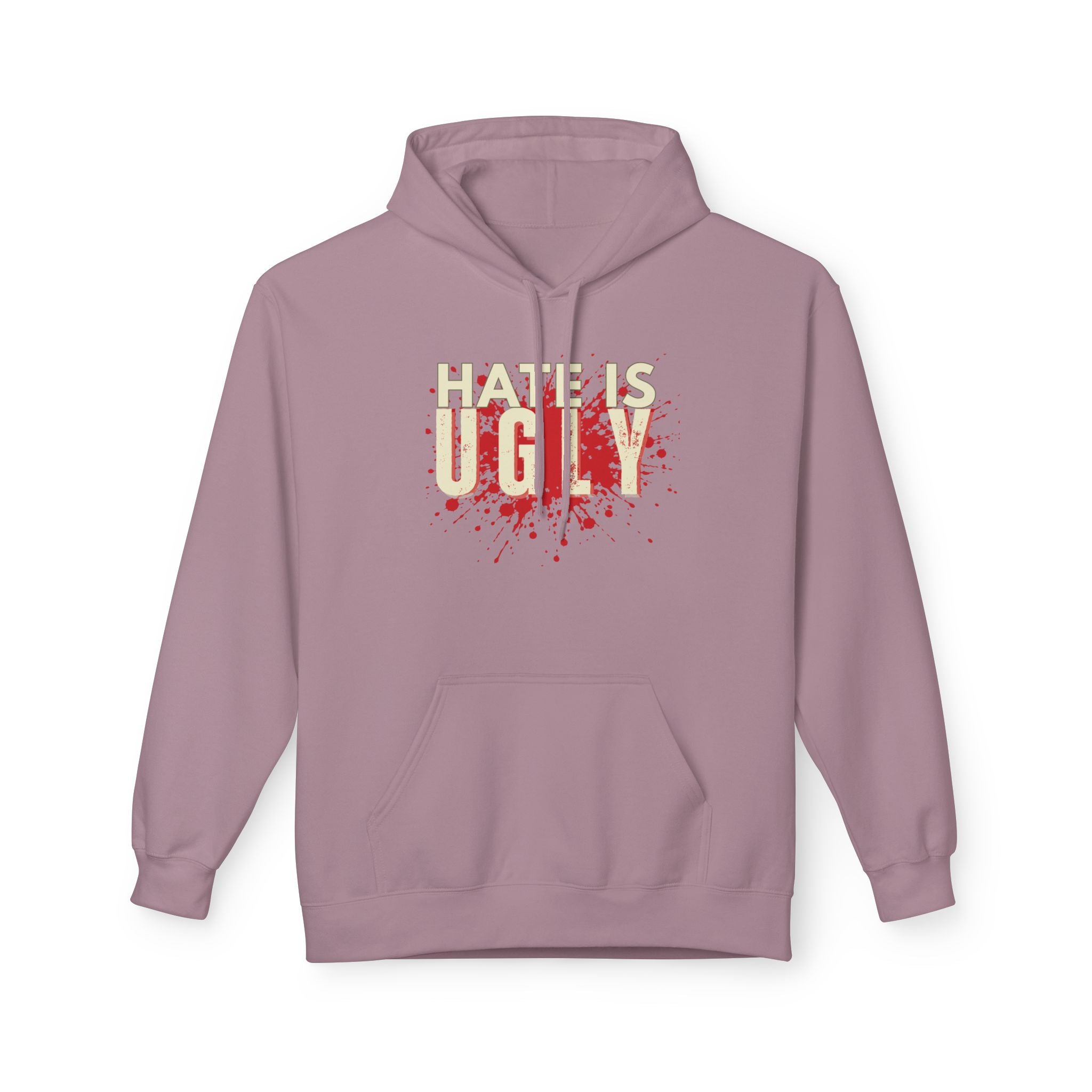 The Hate is Ugly Distressed Streetwear Hoodie