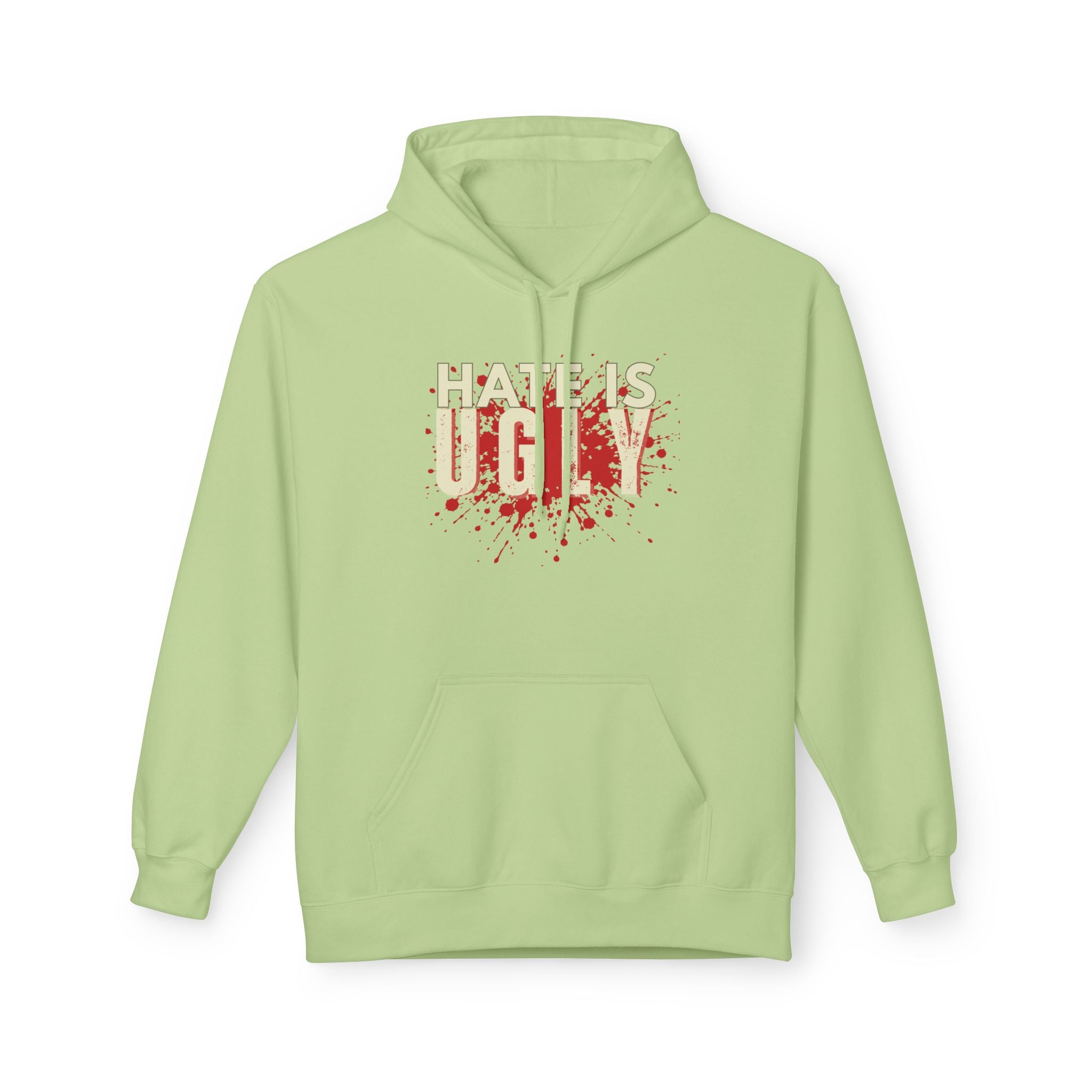 The Hate is Ugly Distressed Streetwear Hoodie
