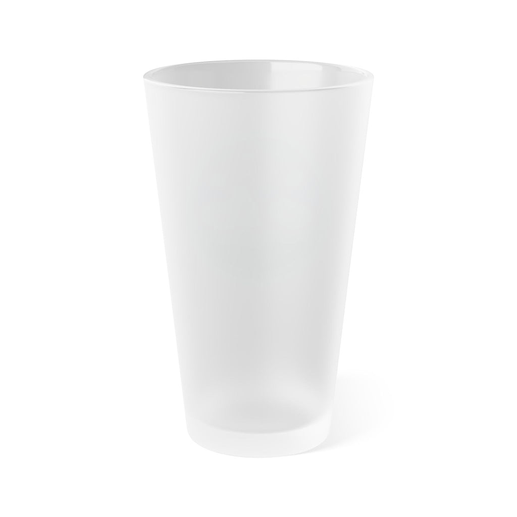 The "Hot Mess Hair" Frosted Pint Glass, 16oz