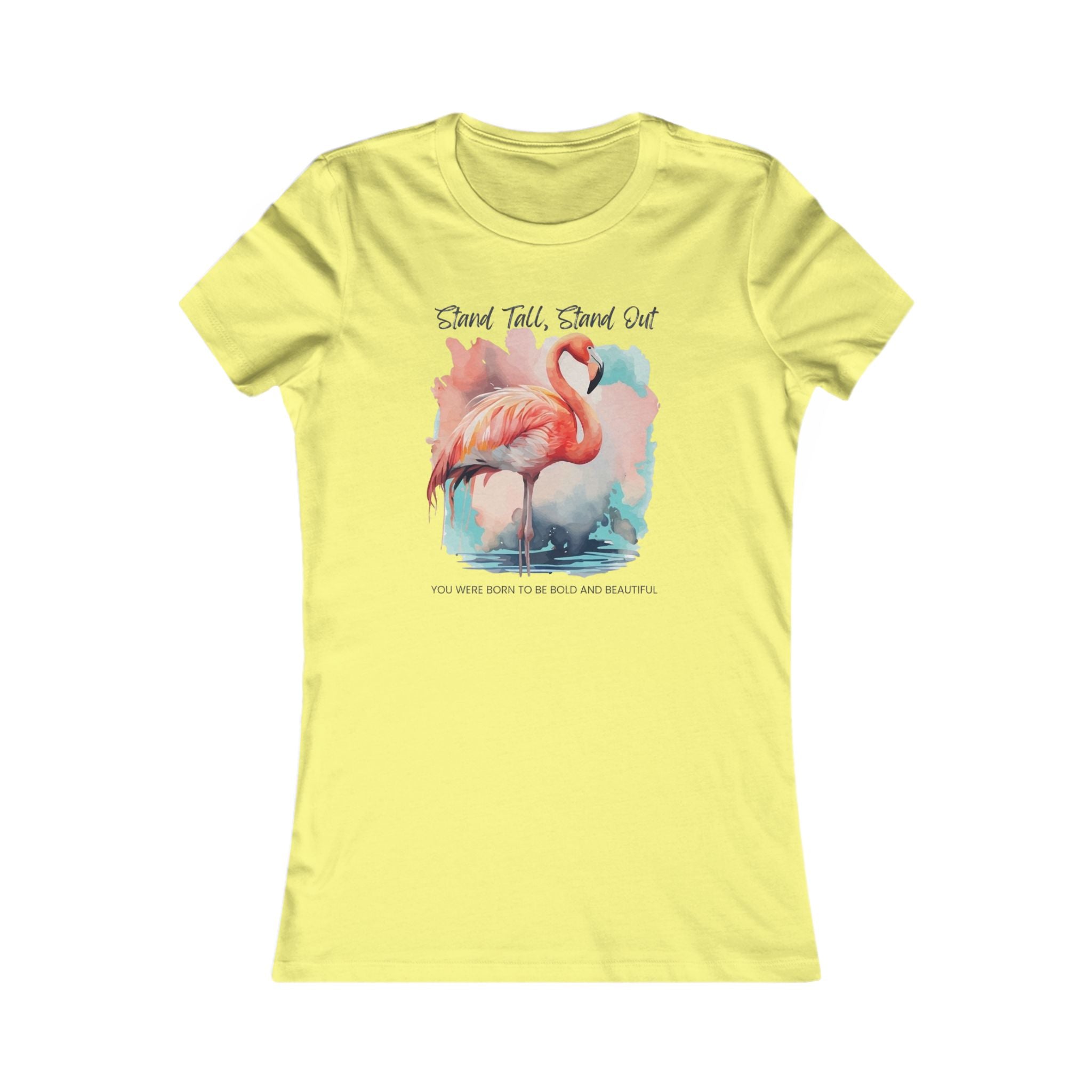 Pink Flamingo Stand Tall, Stand Out Tshirt