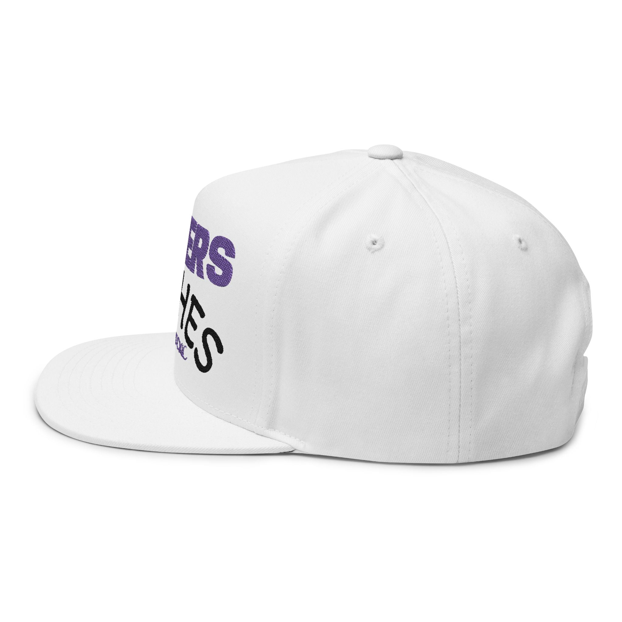 Flat Bill Cap — "Cheers Bitches" Embroidered Snapback Hat