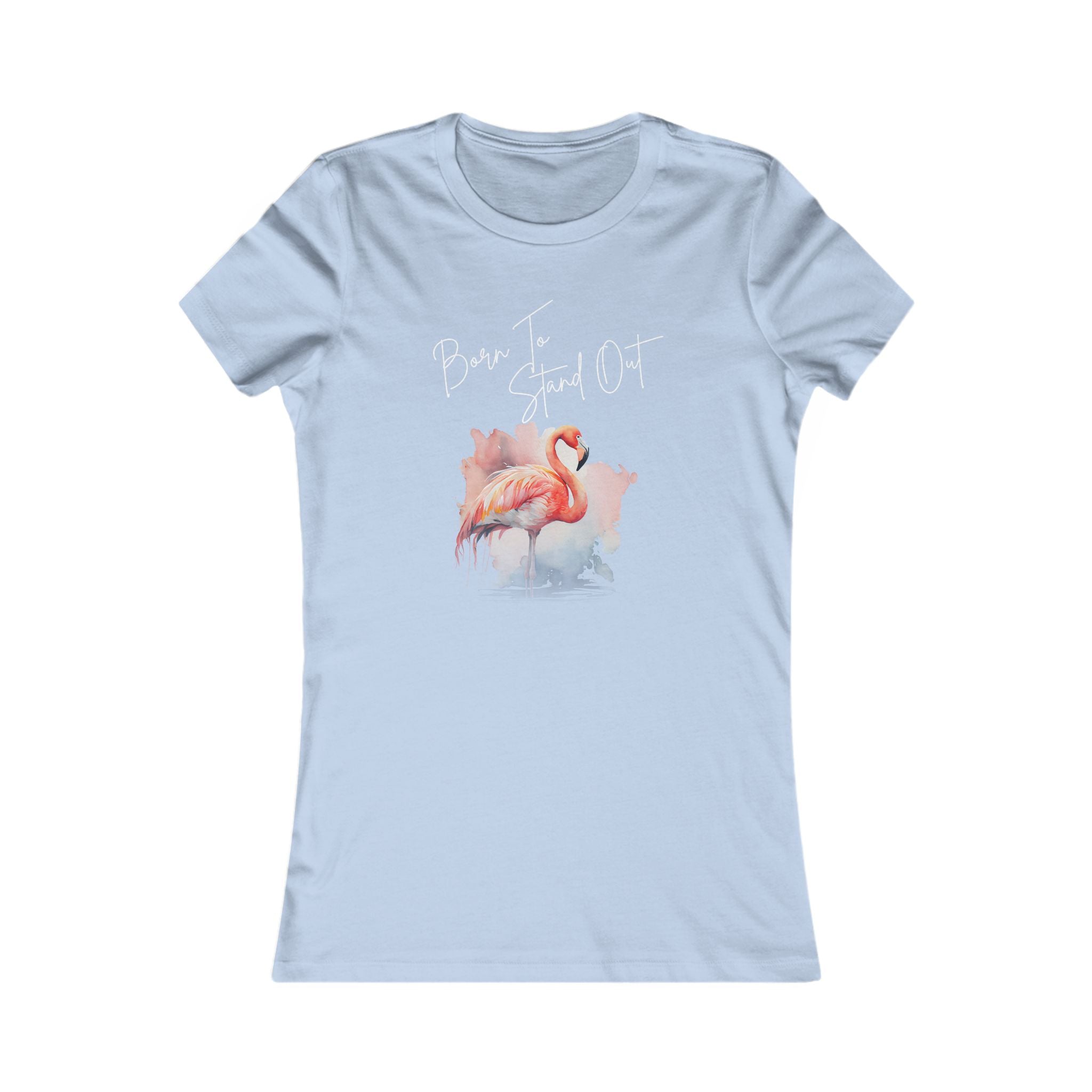 Flamingo Watercolor Print Tee | Beachy Tropical Vibes