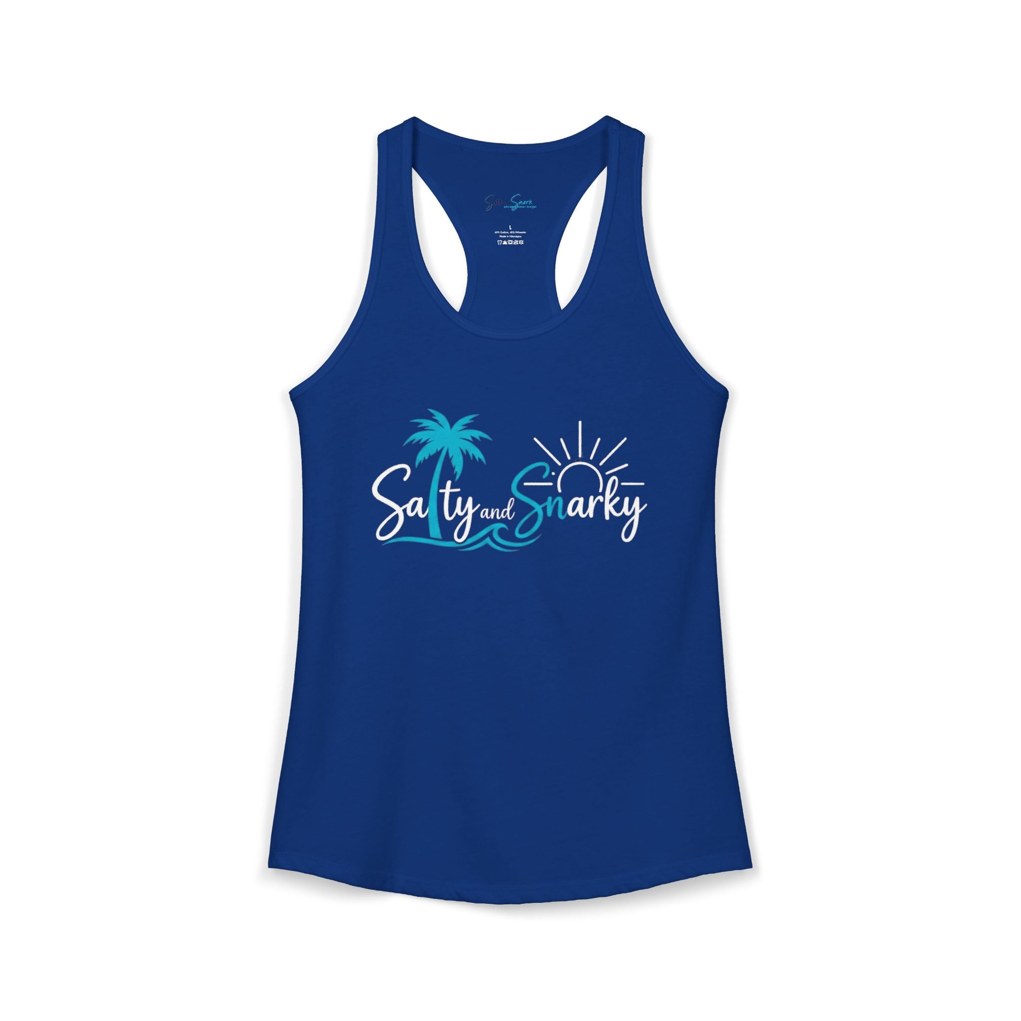 Salty and Snarky Signature Tropical Racerback Tank