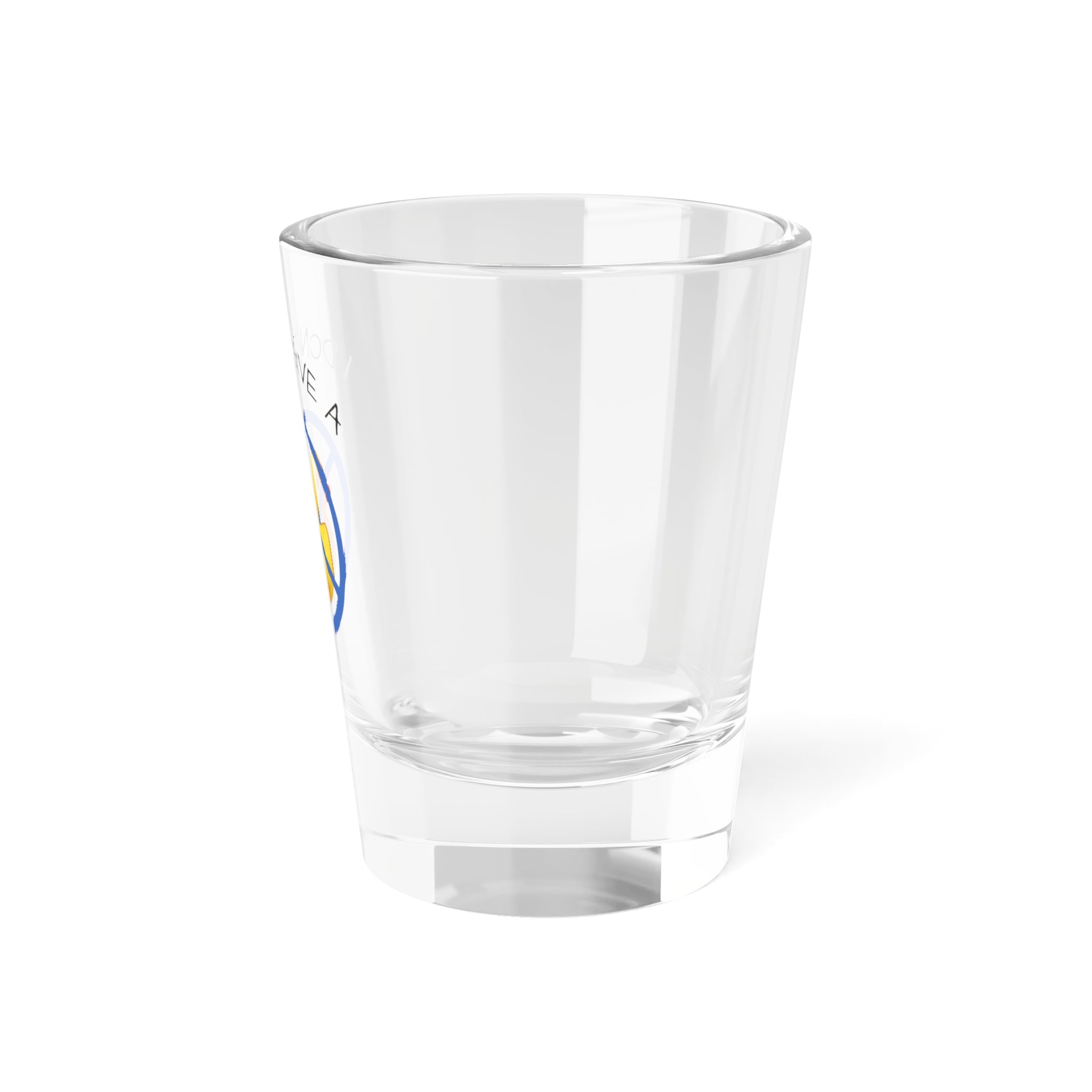 I Don’t Give a Duck Shot Glass — Funny Rubber Duck 1.5oz Party Shot (Blue)