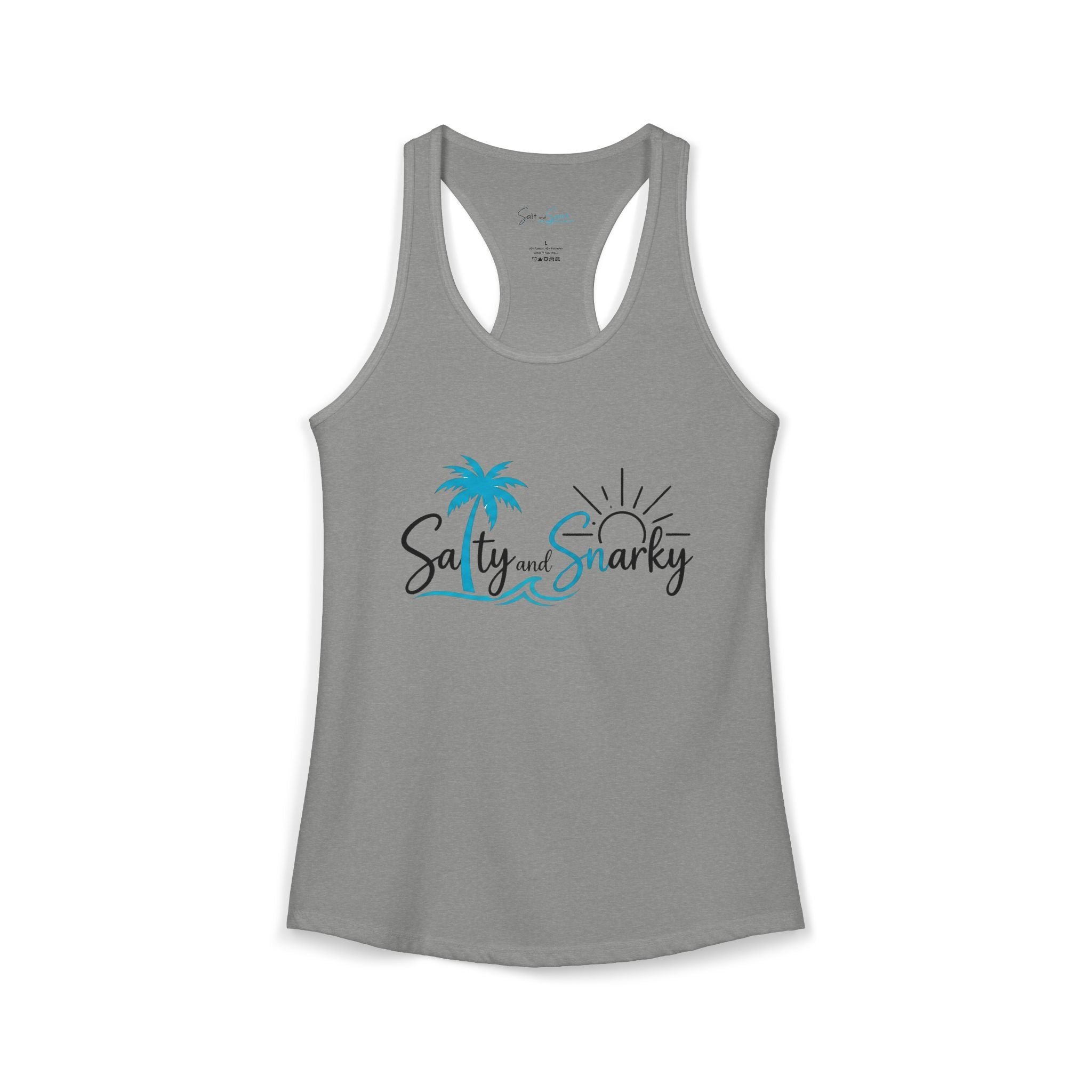 Salty and Snarky Signature Tropical Racerback Tank