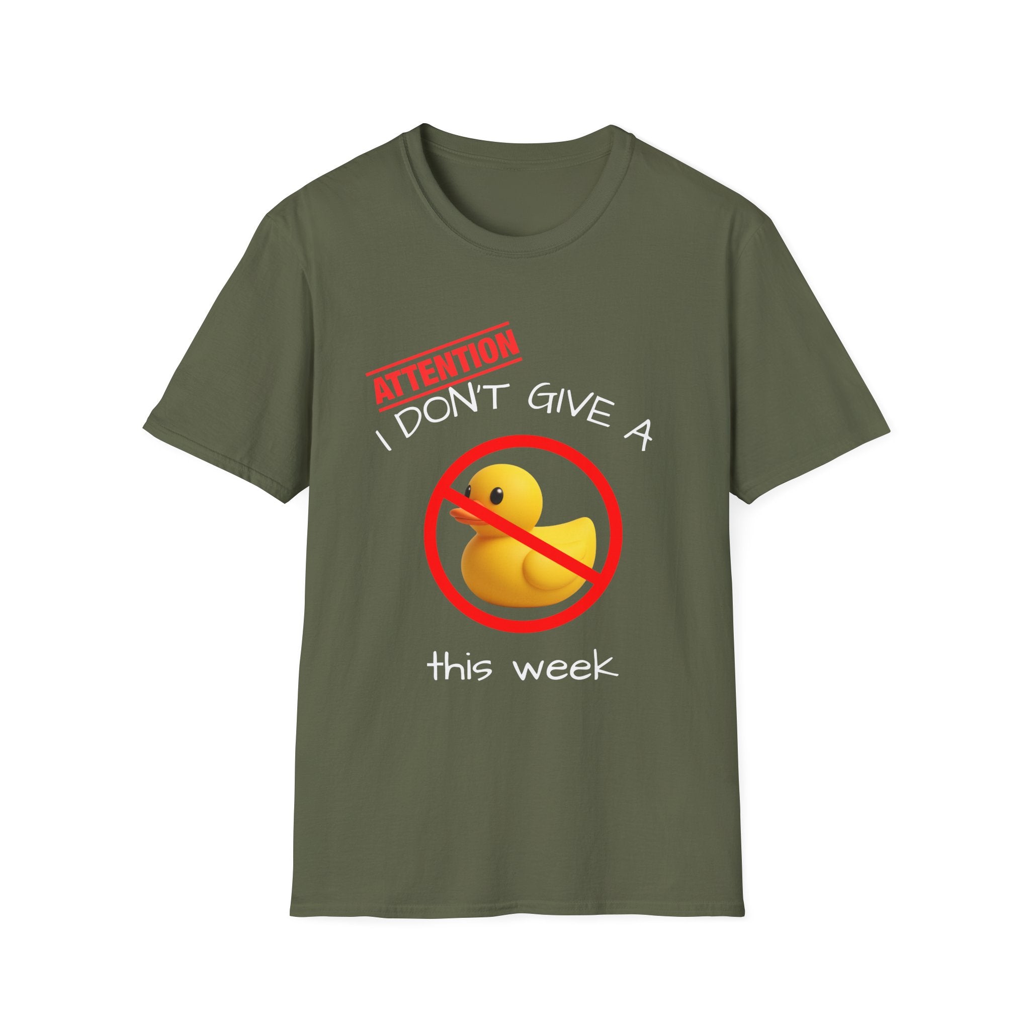 I Don't Give A Duck This Week T-Shirt — Funny Unisex Rubber Duck Tee