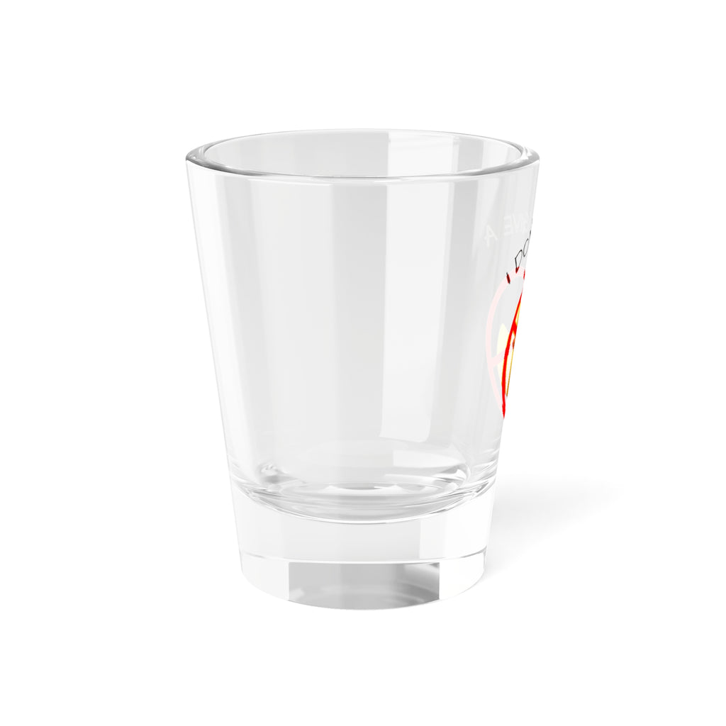 I Don’t Give a Duck Shot Glass — Funny Rubber Duck 1.5oz Party Shot (Red)