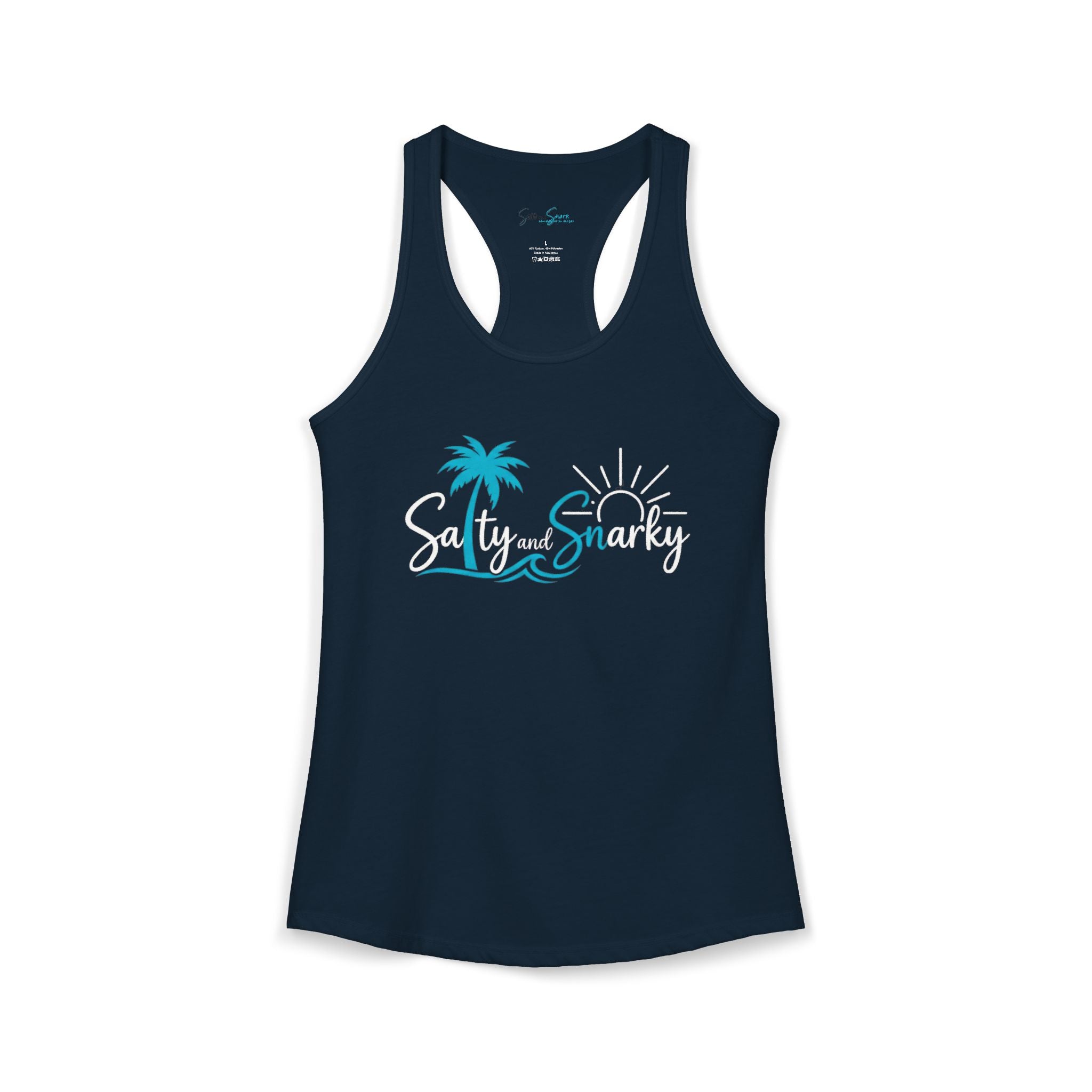Salty and Snarky Signature Tropical Racerback Tank
