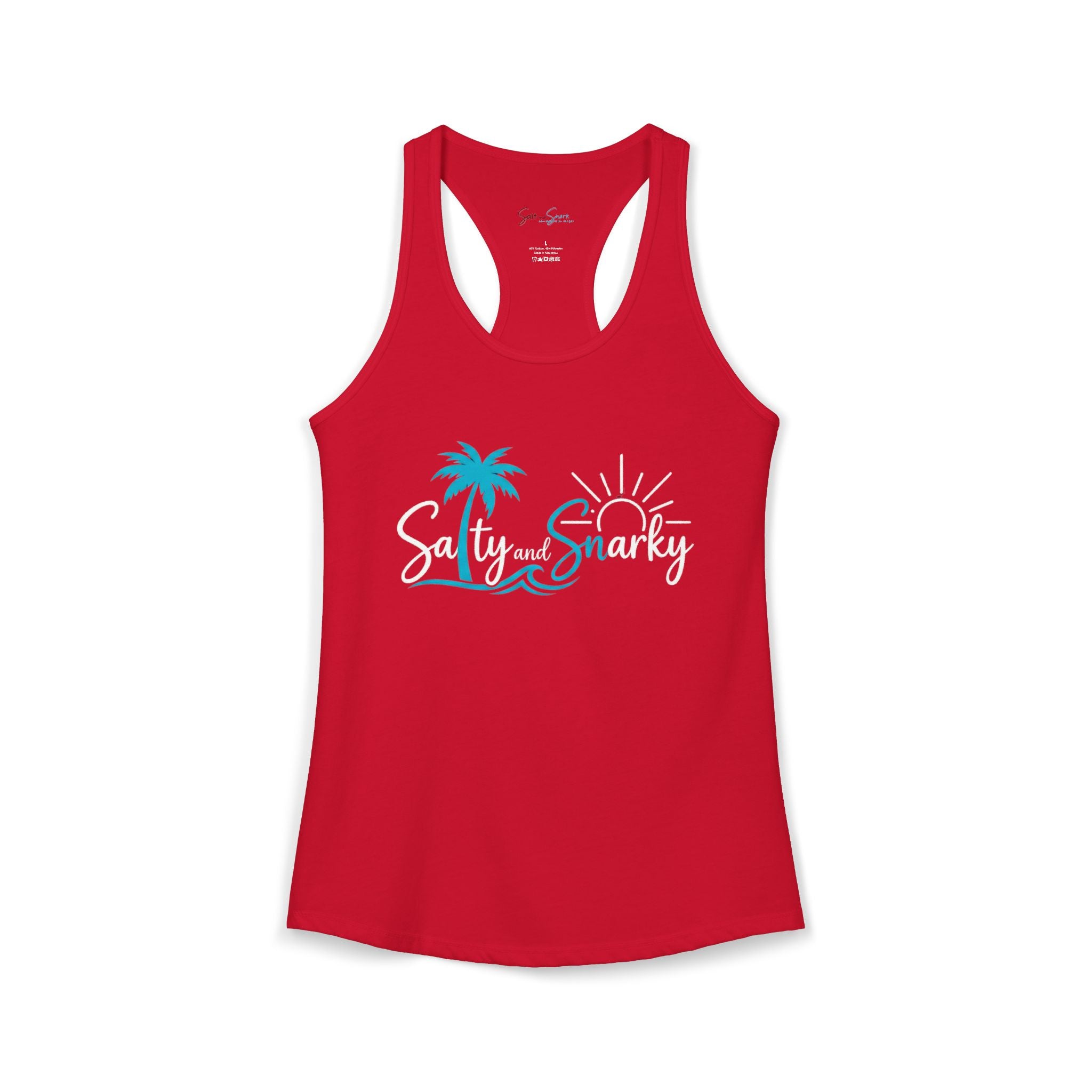 Salty and Snarky Signature Tropical Racerback Tank
