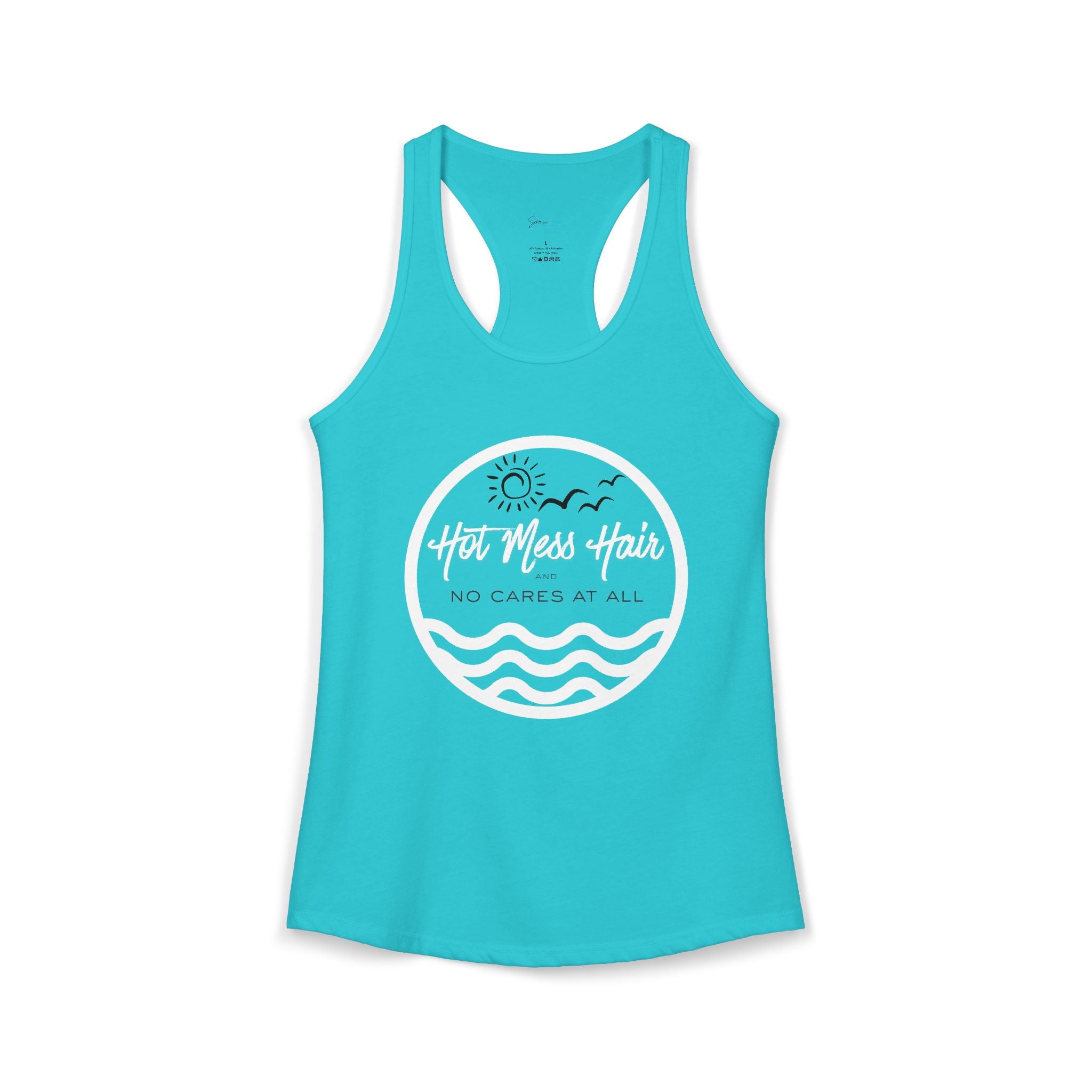 The "Hot Mess Hair and No Cares at All " Beach Tank