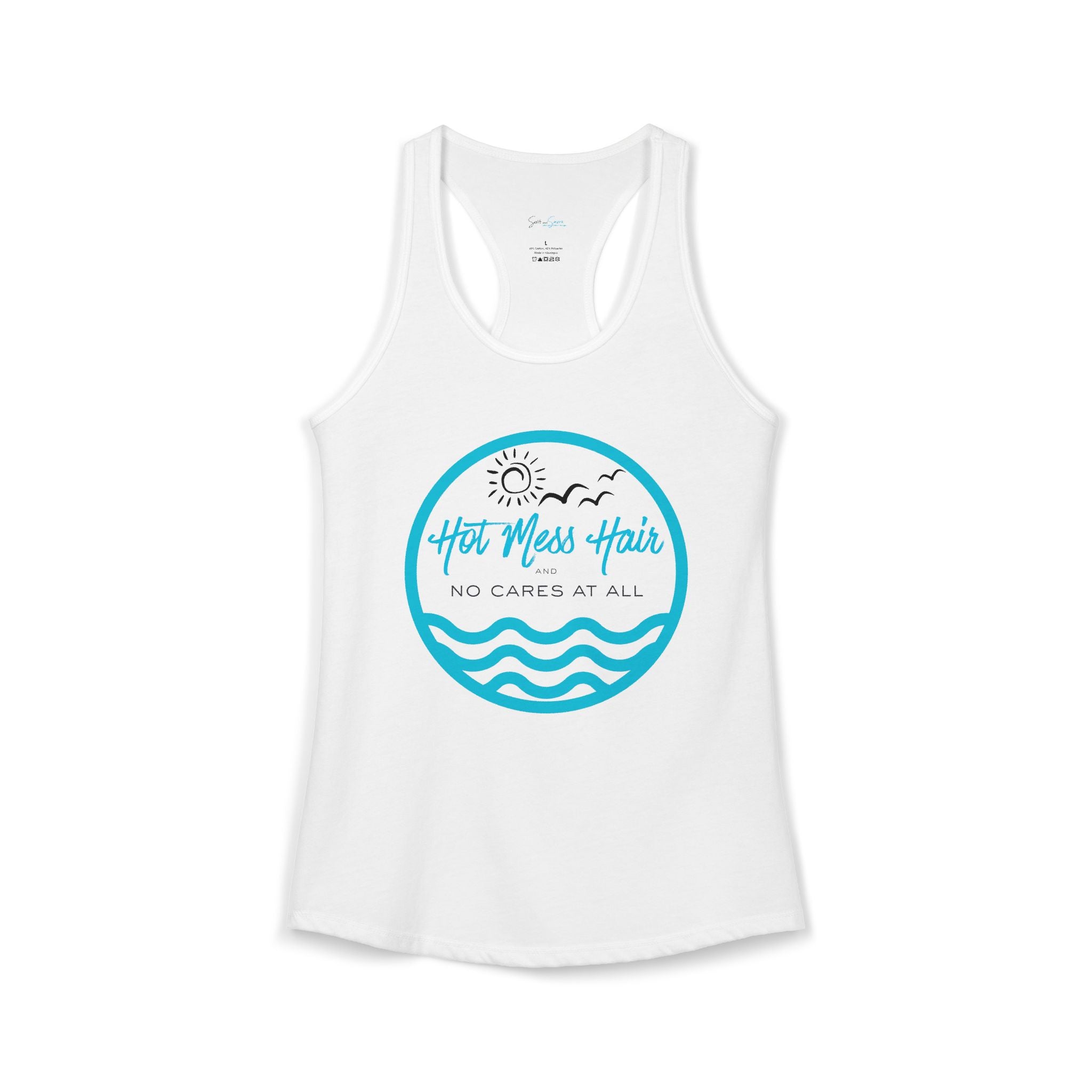 The "Hot Mess Hair and No Cares at All " Beach Tank