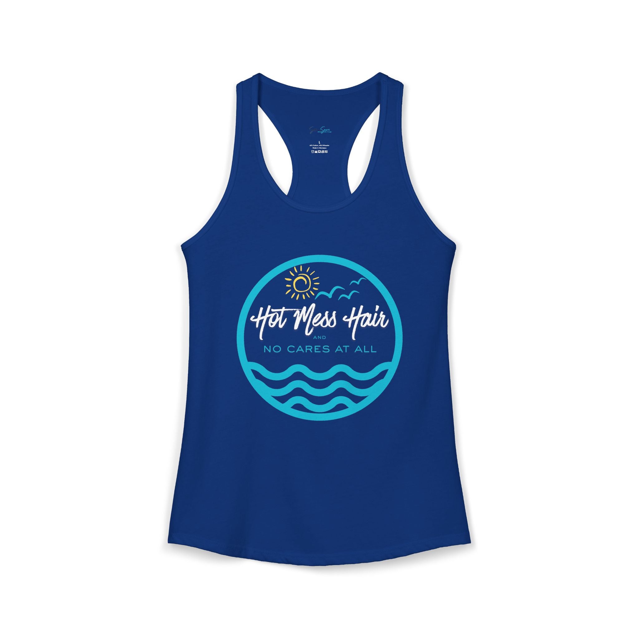 The "Hot Mess Hair and No Cares at All " Beach Tank