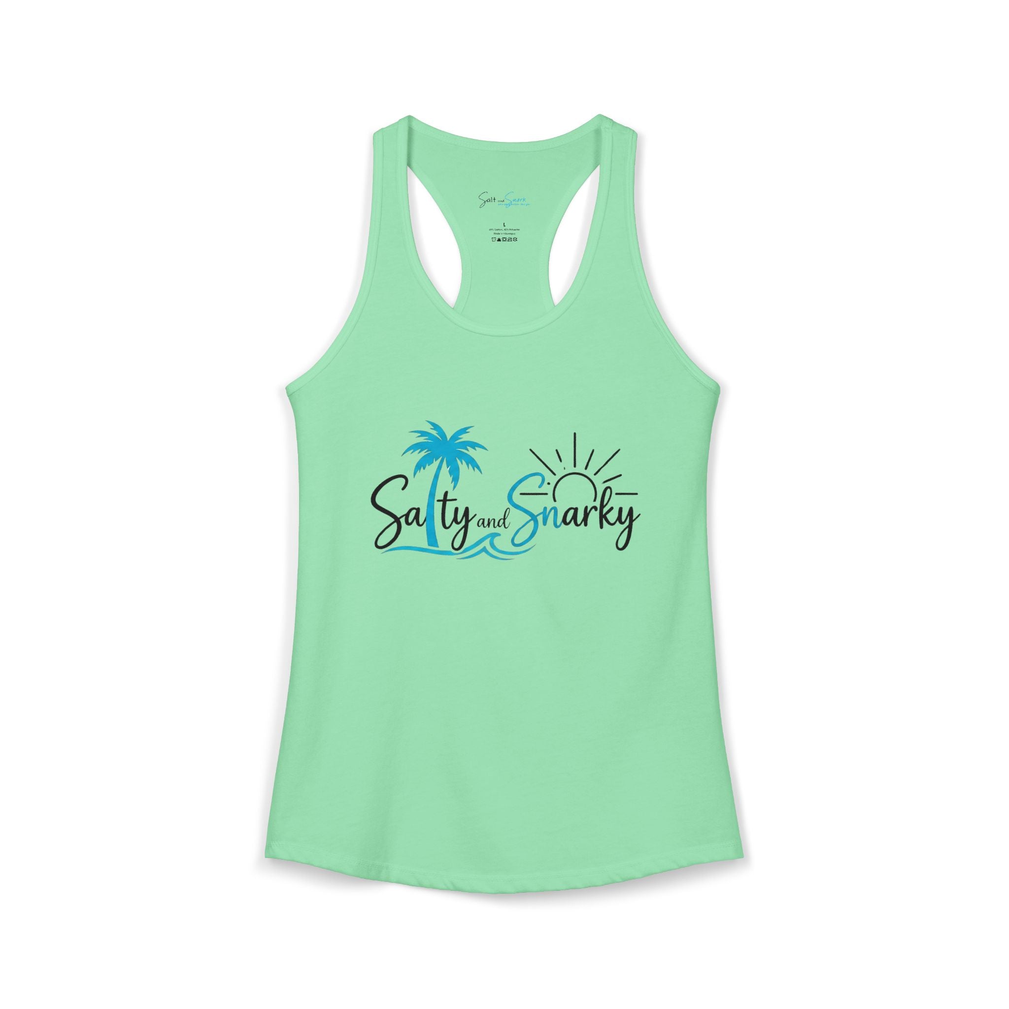 Salty and Snarky Signature Tropical Racerback Tank