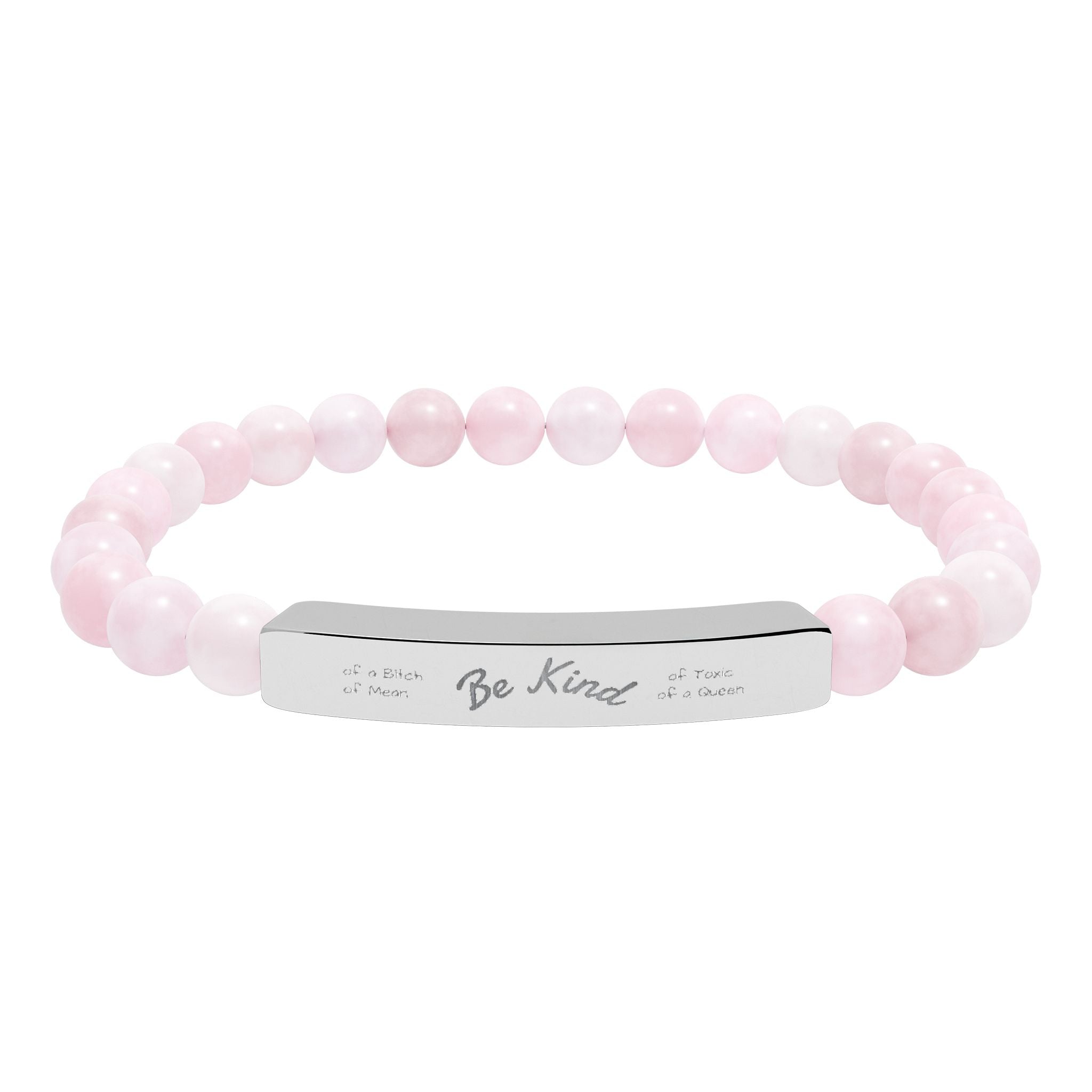 Be Kindish Natural Stone Bar Bracelet — Stretch Beaded Bracelet