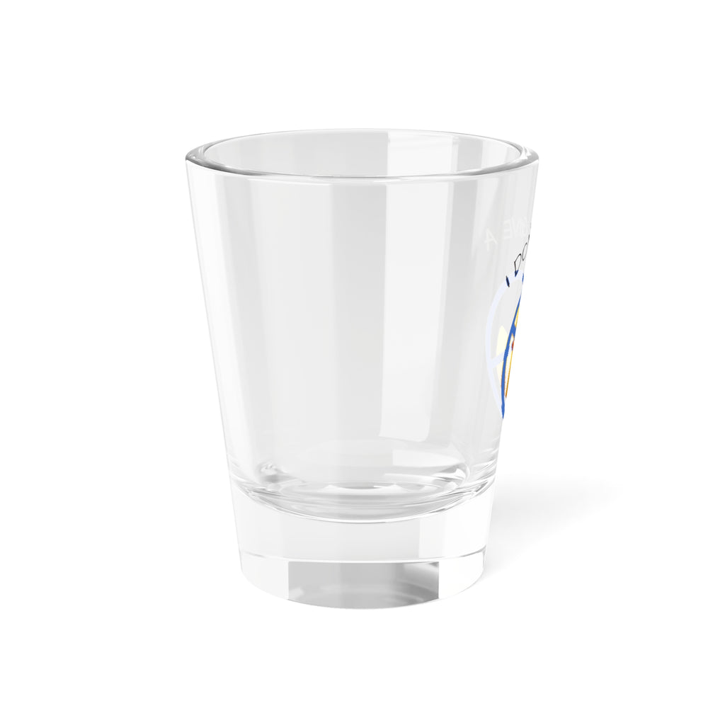I Don’t Give a Duck Shot Glass — Funny Rubber Duck 1.5oz Party Shot (Blue)