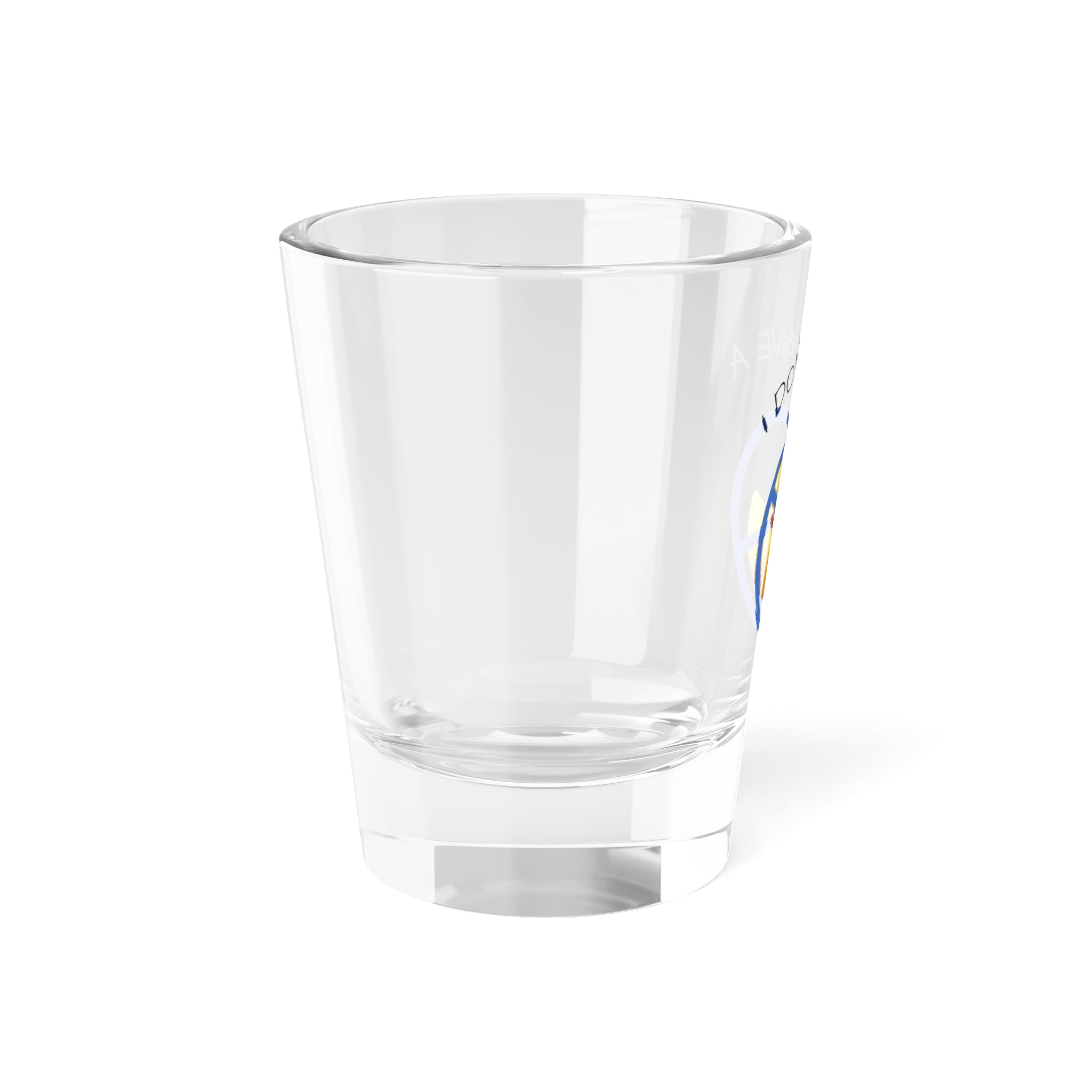 I Don’t Give a Duck Shot Glass — Funny Rubber Duck 1.5oz Party Shot (Blue)