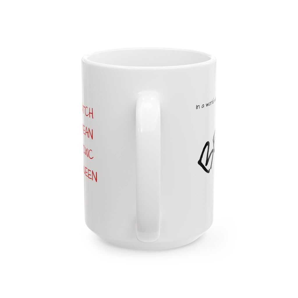 The perfect mug for when your "customer service voice" is hanging by a thread (11oz, 15oz)