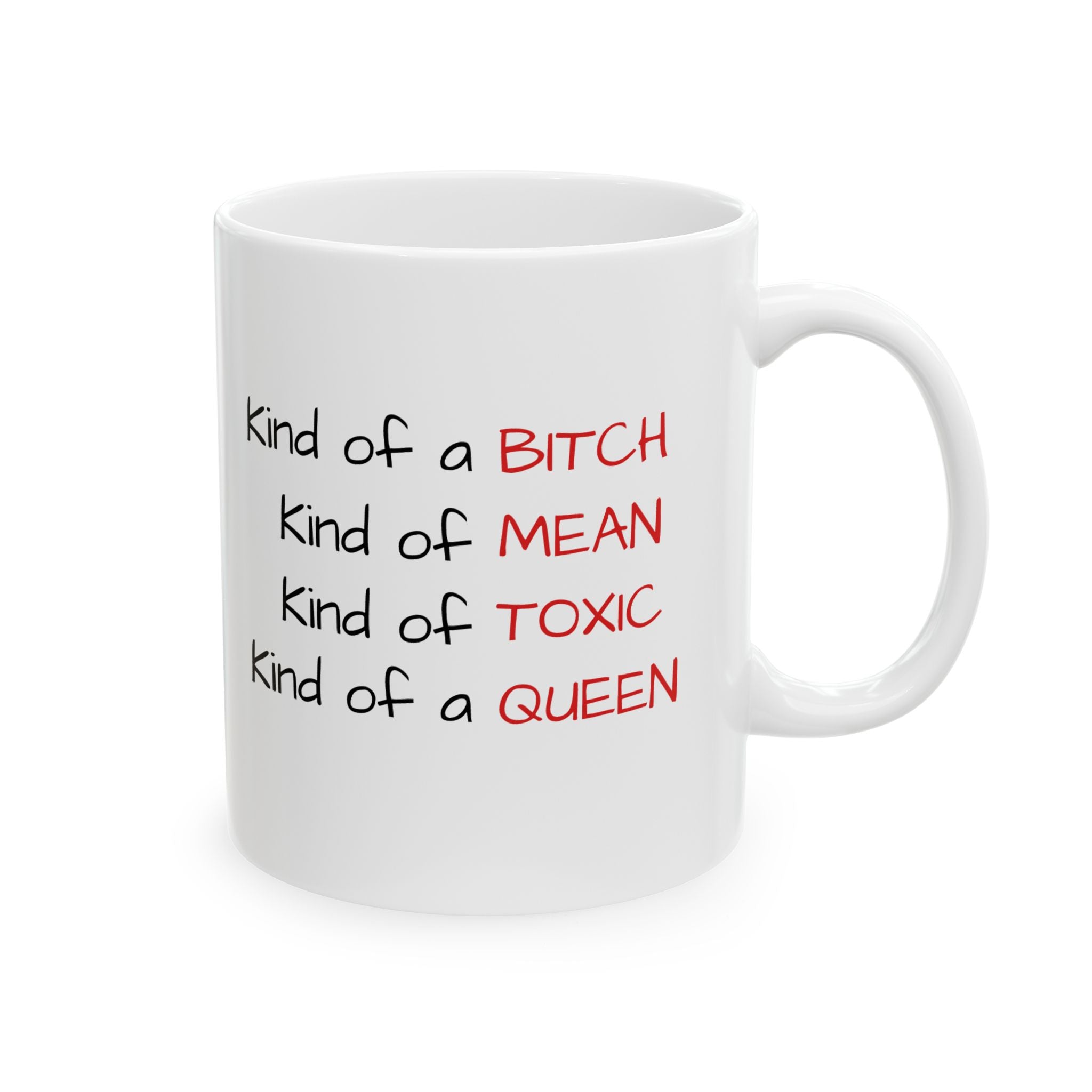 The perfect mug for when your "customer service voice" is hanging by a thread (11oz, 15oz)