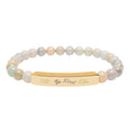 Be Kindish Natural Stone Bar Bracelet — Stretch Beaded Bracelet
