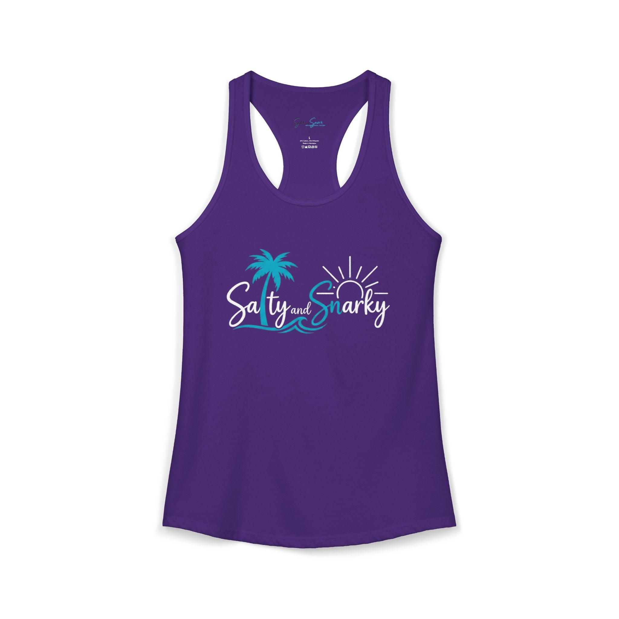 Salty and Snarky Signature Tropical Racerback Tank