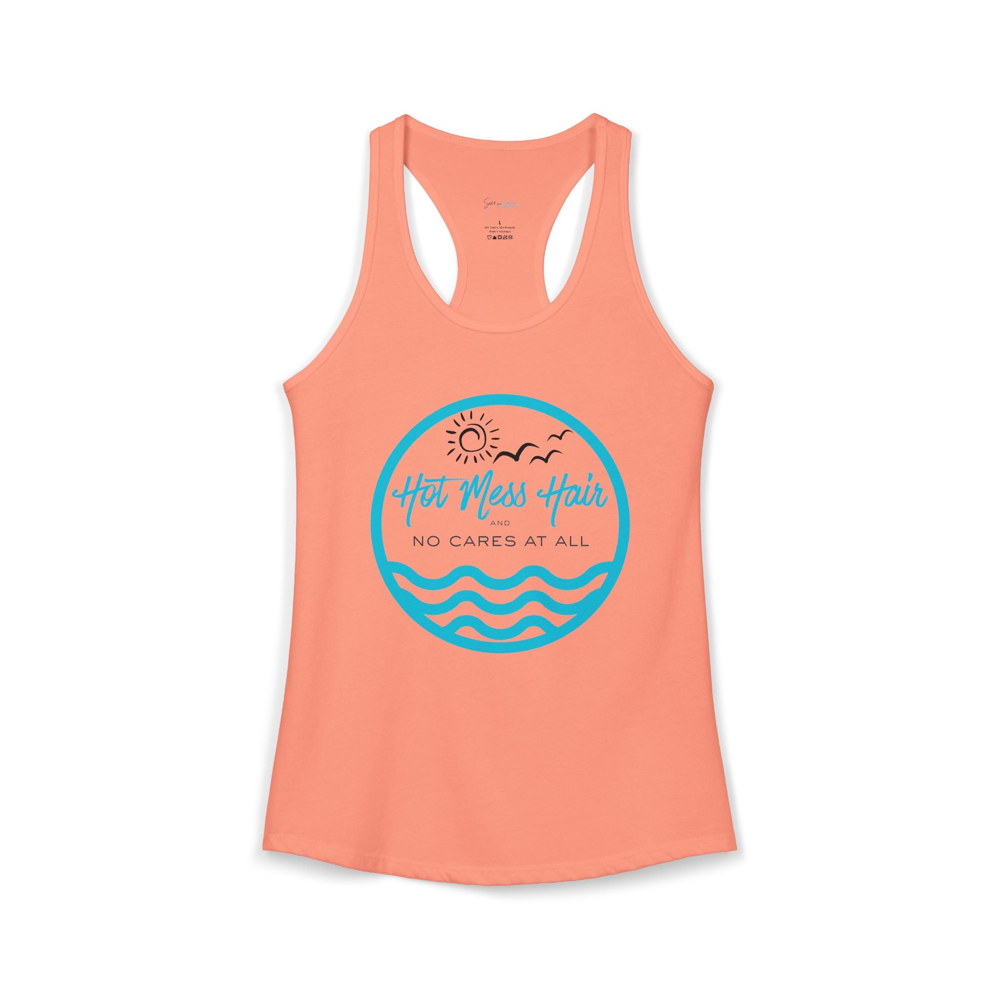 The "Hot Mess Hair and No Cares at All " Beach Tank